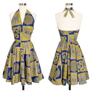 NWT Trashy Diva Dottie dress in tiki batik print